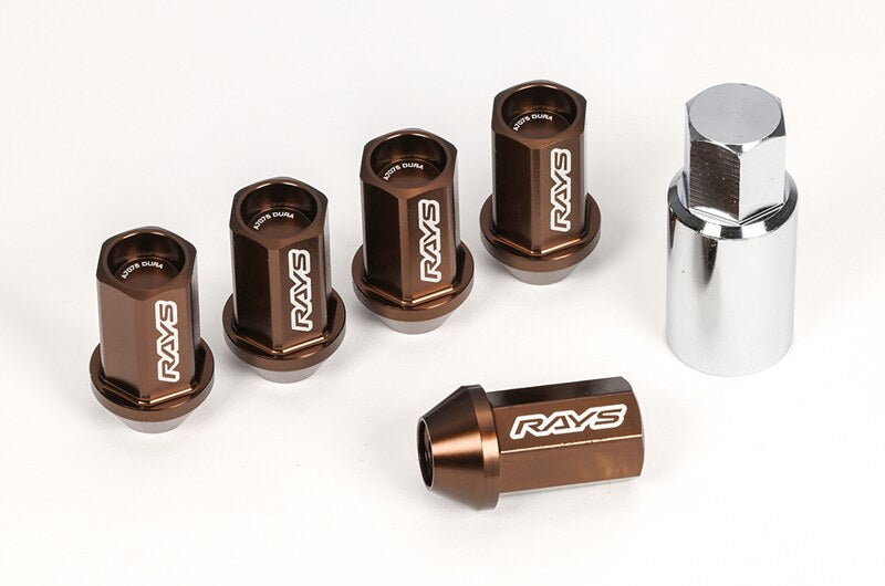 Rays L42 Dura-Nut Straight Type Lug & Wheel Lock Set - Set of 20 / 14x1.5