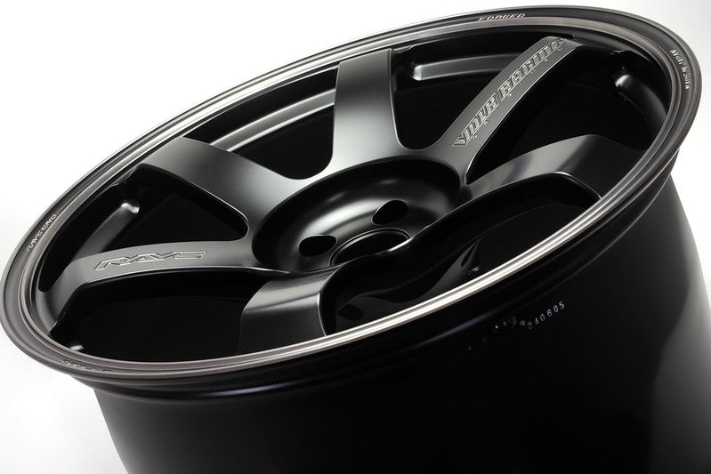 Volk Racing TE37 SAGA S Plus (Black Shadow LTD) 19x9.5 5x120 / Offset +45 (Face 2) / Matte Translucent Black (PH) (Set of 4)