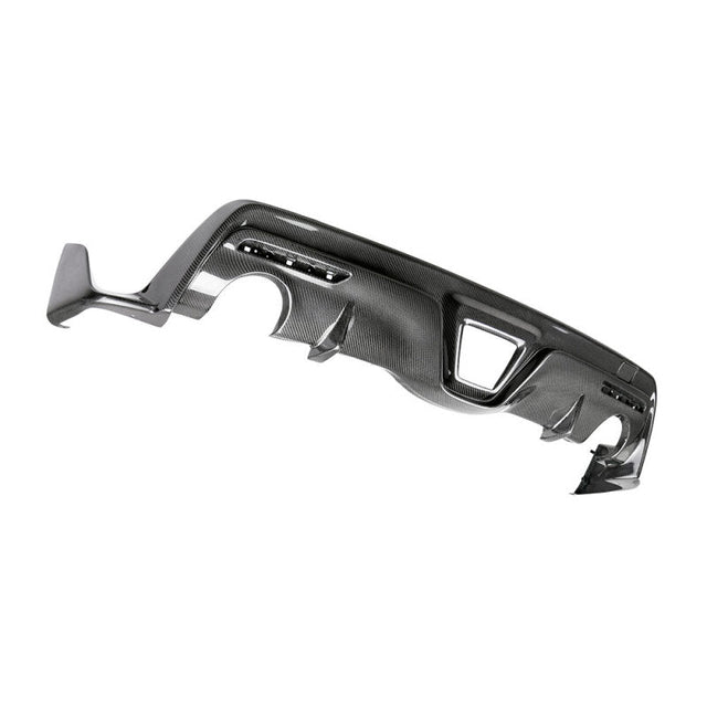 Seibon carbon fiber rear diffuser for 2020-2021 Toyota GR Supra with glossy finish and superior craftsmanship