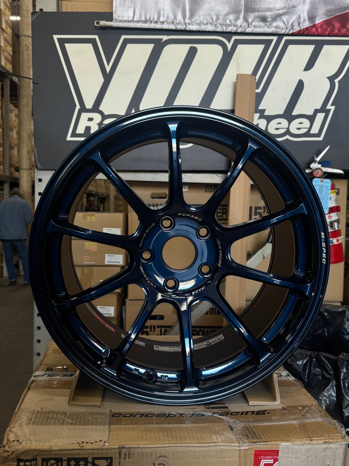 Volk Racing ZE40 M-SPEC 18x10.0 5x120 / Offset: 40 (Face 3) / Mag Blue (BL) (Set of 4) *LMTLS Spec*