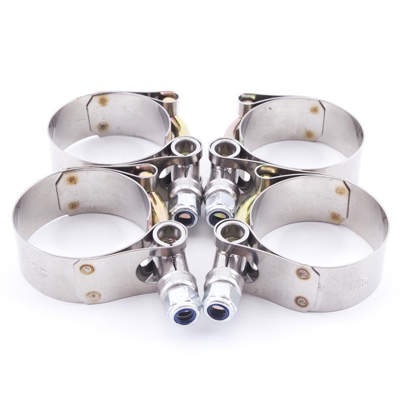 Hybrid Racing T-bolt Radiator Hose Clamp Kit 38-42mm set of 4 for silicone radiator hoses