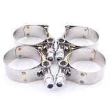 Hybrid Racing T-bolt Radiator Hose Clamp Kit 38-42mm set of 4 for silicone radiator hoses