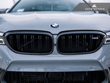 AutoTecknic Carbon Fiber Front Grille Surround Set - BMW F90 M5