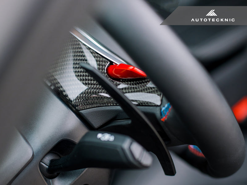 AutoTecknic Carbon Steering Wheel Top Cover - BMW G14/ G15/ G16 8-Series