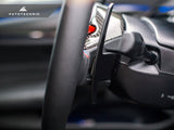 AutoTecknic Replacement Carbon Steering Wheel Top Cover - BMW F91/ F92/ F93 M8