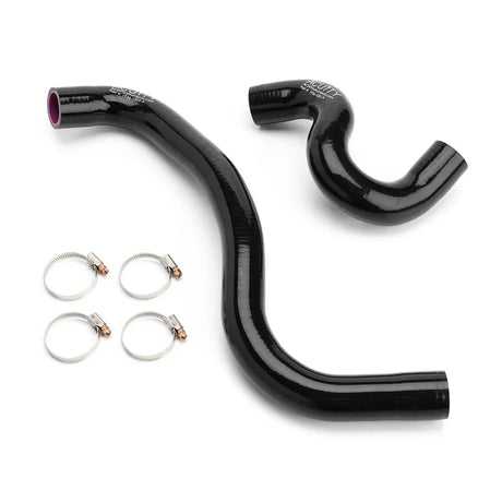 ACUiTY Super-Cooler reverse-flow silicone radiator hoses for FK8 Civic Type R with heat gradient illustration