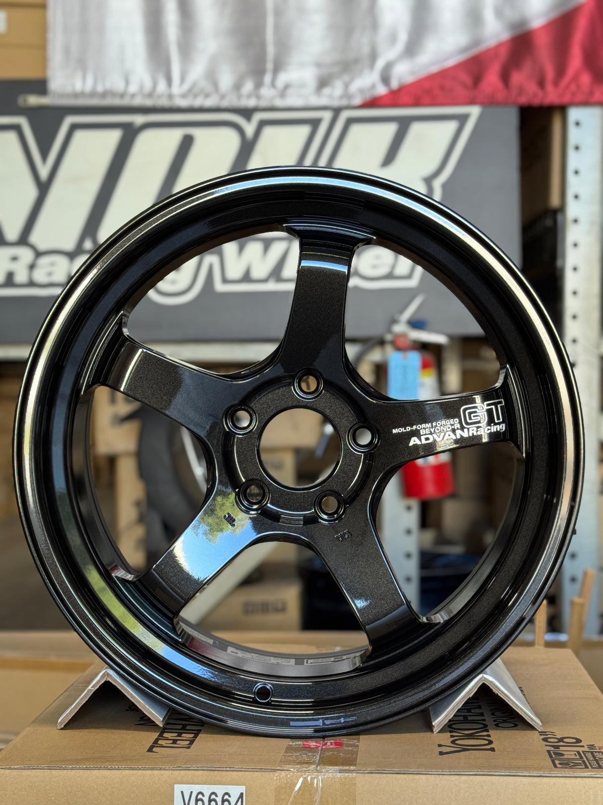 Advan GT Beyond-R Wheel (Concave-1) - 18x9.5 5x120 / Offset +45 / Racing Titanium Black (TBK) (Set of 4)