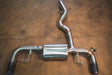 BMW G20/G22 330i/430i with valved axleback exhaust system and quad-chambered muffler