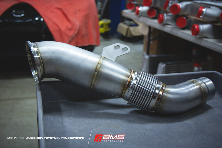 AMS Performance Stainless Steel Race Downpipe for 2020+ Toyota GR Supra A90