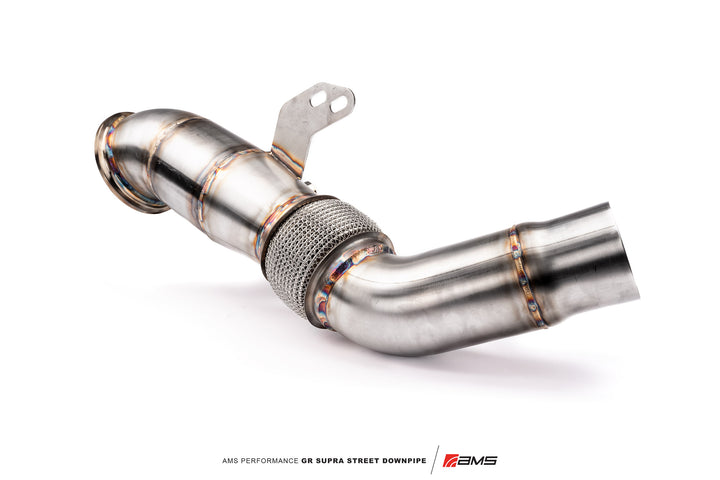 AMS Performance Street Downpipe w/ GESI Catalytic Converter for 2020+ Toyota GR Supra A90