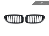 AutoTecknic Carbon Fiber Front Grille Set - BMW G30 5-Series Pre-LCI