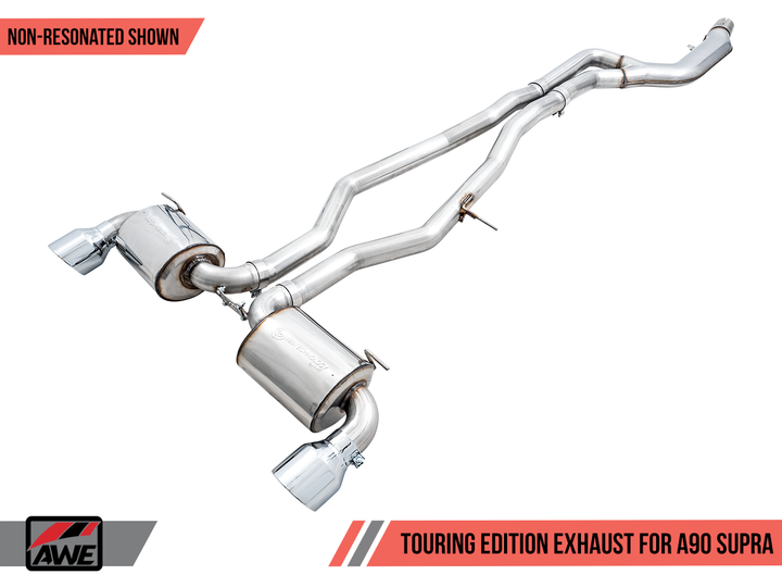 AWE Non-Resonated Touring Edition Exhaust for Toyota GR Supra A90
