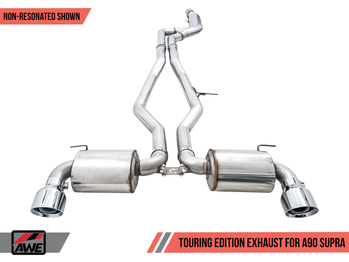 AWE Non-Resonated Touring Edition Exhaust for Toyota GR Supra A90