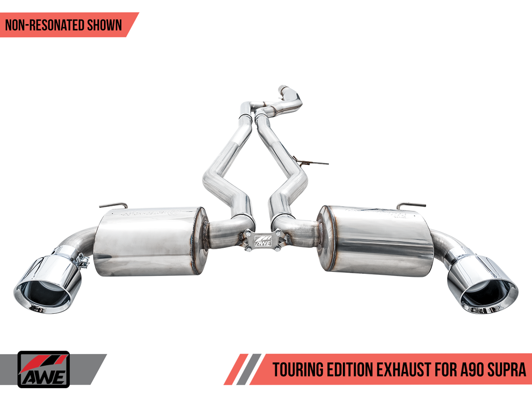 AWE Non-Resonated Touring Edition Exhaust for Toyota GR Supra A90