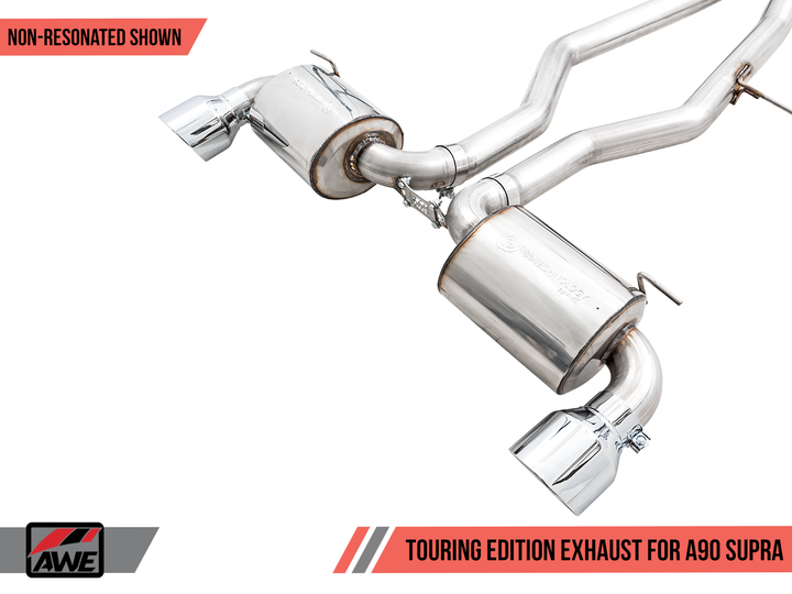 AWE Non-Resonated Touring Edition Exhaust for Toyota GR Supra A90