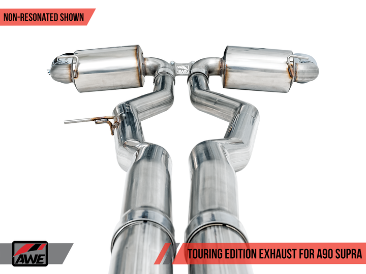 AWE Non-Resonated Touring Edition Exhaust for Toyota GR Supra A90