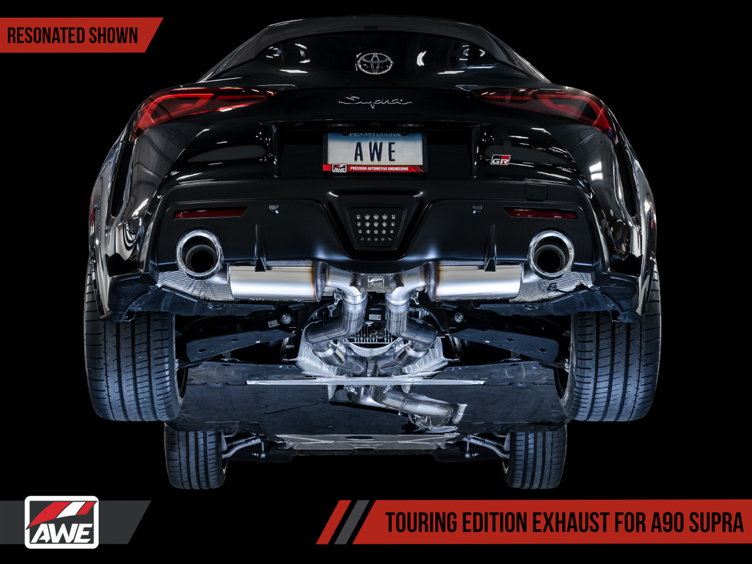 AWE Non-Resonated Touring Edition Exhaust for Toyota GR Supra A90
