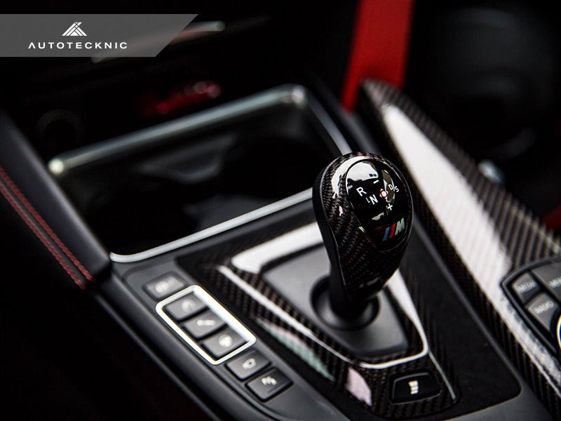 AutoTecknic Carbon Fiber Gear Selector Cover - BMW F87 M2 | M2 Competition