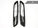 AutoTecknic Replacement Carbon Fiber Fender Light Trims - BMW F10 Sedan | F11 Wagon | 5-Series