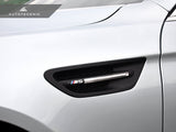 AutoTecknic Replacement Stealth Black Fender Vents - BMW F10 M5