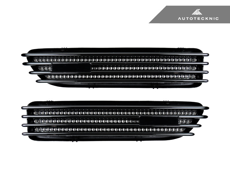 AutoTecknic Replacement Glazing Black Fender Gills - BMW E46 M3