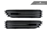 AutoTecknic Replacement Glazing Black Fender Gills - BMW E46 M3