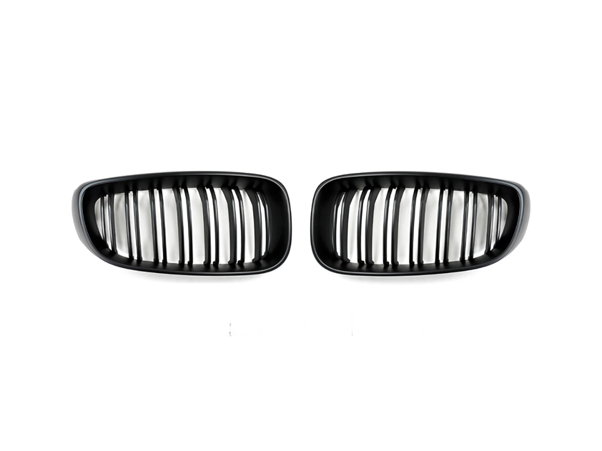 AutoTecknic Dual-Slats Stealth Black Front Grille Set - F34 3-Series Gran Turismo