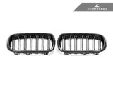 AutoTecknic Dual-Slats Carbon Fiber Front Grille Set - BMW F15 X5 | F85 X5M | F16 X6 | F86 X6M