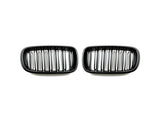 AutoTecknic Dual-Slats Stealth Black Front Grille Set - F15 X5 | F85 X5M & F16 X6 | F86 X6M