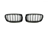 AutoTecknic Dual-Slat Glazing Black Front Grille Set - F30 3-Series