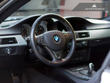 AutoTecknic Carbon Fiber Steering Wheel Trim - BMW E9X M3 | E82 1M Coupe