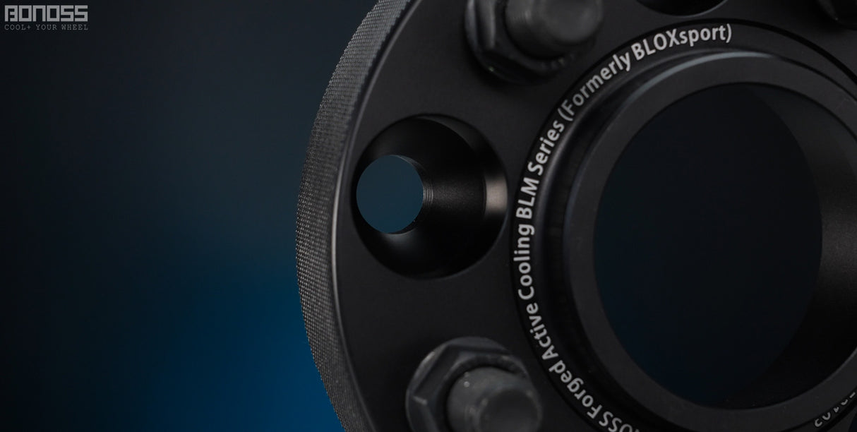 BONOSS Forged Active Cooling Hubcentric Wheel Spacers PCD5x120 CB64.1 AL7075-T6 for Honda Civic Type R FK2/ FK8/ FL5