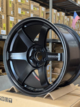 Volk Racing TE37 SAGA S-Plus (Black Shadow LTD) 18x10.0 +25 / 18x11.0 +34 5x112 / Matte Translucent Black (PH) *Set of 4* (LMTLS A90 Spec)