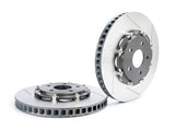Paragon 2-piece rotors front pair 350mm x 32mm for Honda Civic Type R FK8 FL5 and Acura Integra Type S DE5 with slotted design and aluminum hats