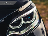 AutoTecknic Carbon Fiber Headlight Trim Set - BMW F87 M2 | M2 Competition | F22 2-Series