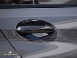 AutoTecknic Dry Carbon Door Handle Trim Set - G20 3-Series