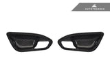 AutoTecknic Dry Carbon Interior Door Handle Trim Set - BMW F87 M2 | F22 2-Series | F20 1-Series