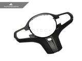 AutoTecknic Carbon Alcantara Steering Wheel Trim - BMW G01 X3 | G02 X4