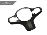 AutoTecknic Carbon Alcantara Steering Wheel Trim - BMW G01 X3 | G02 X4