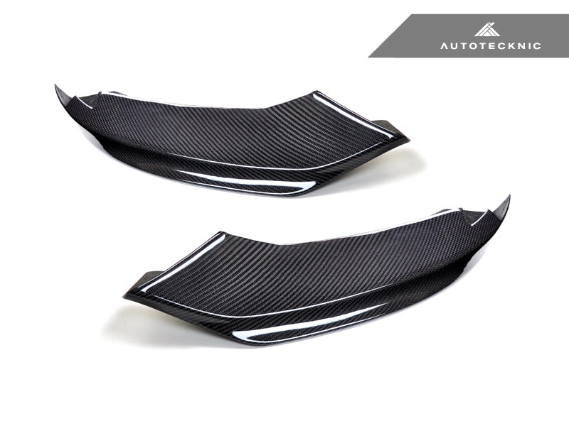 AutoTecknic Vacuumed Carbon Fiber Aero Splitters - BMW F32/ F33/ F36 4-Series M-Sport