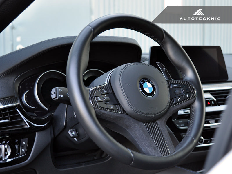 AutoTecknic Carbon Alcantara Steering Wheel Trim - BMW G01 X3 | G02 X4