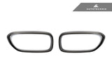 AutoTecknic Carbon Fiber Front Grille Surround Set - BMW F90 M5