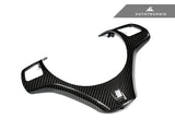 AutoTecknic Carbon Fiber Steering Wheel Trim - BMW E9X M3 | E82 1M Coupe