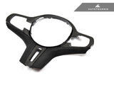 AutoTecknic Carbon Alcantara Steering Wheel Trim - BMW G01 X3 | G02 X4