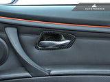 AutoTecknic Dry Carbon Interior Door Handle Trims - BMW E92 3-Series & M3 | E93 3-Series & M3
