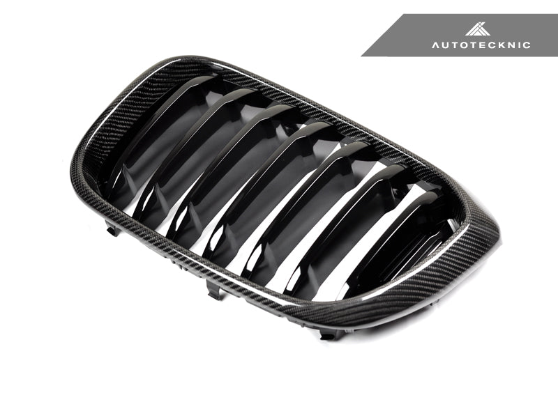 AutoTecknic Replacement Carbon Fiber Front Grille Set - BMW G01 X3 | G02 X4 Pre-LCI
