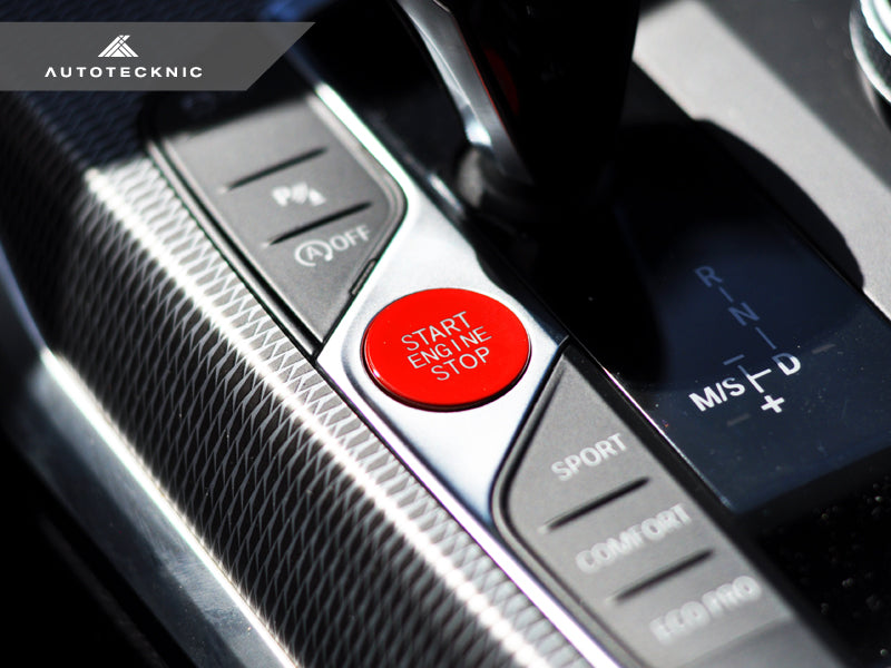 AutoTecknic Red Start Stop Button - BMW F40 1-Series | F44 2-Series Gran Coupe