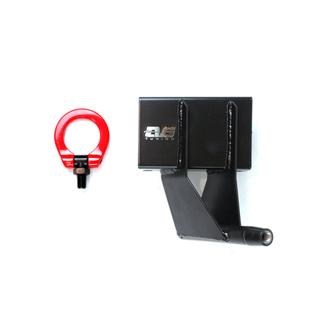 EVS Tuning folding front tow hook with red ring and adapter for 2023+ Honda Civic Type R FL5 USDM models