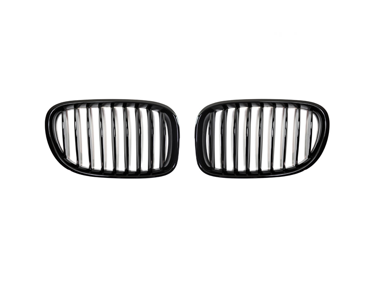 AutoTecknic Glazing Black Front Grille Set - F01/ F02 7-Series LCI