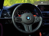 AutoTecknic Carbon Alcantara Steering Wheel Trim - BMW G11/ G12 7-Series